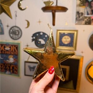 Whimsy Celestial Gold Star Candle